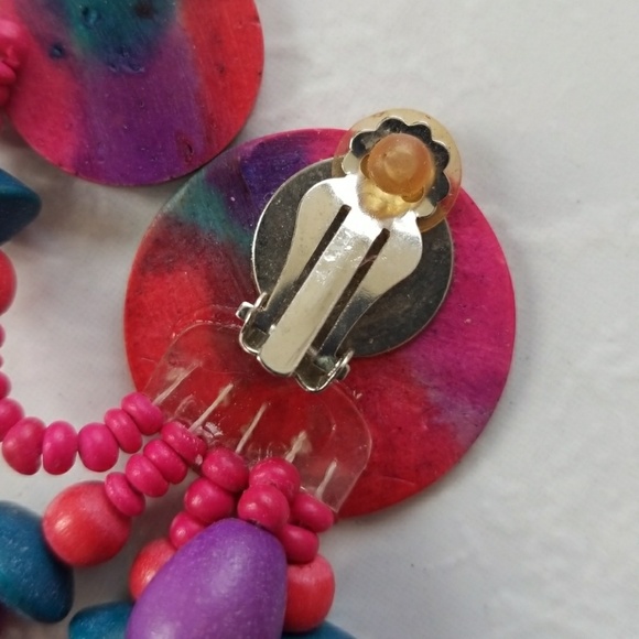 Costume jewelry, clip on earrings - Picture 4 of 4